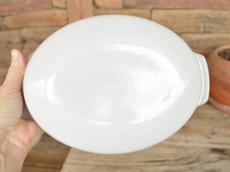 Vintage Fire King Candle Glow Oval Casserole