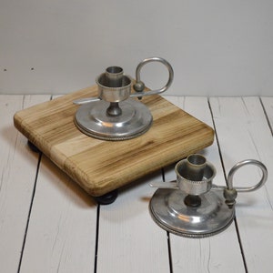 Vintage Aluminum Candlestick Holders
