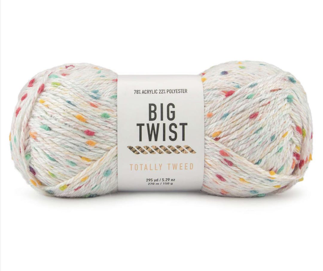 Big Twist Totally Tweed Yarn Confetti Cake - Etsy