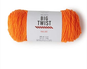 BIG TWIST Value  yarn Varsity Orange