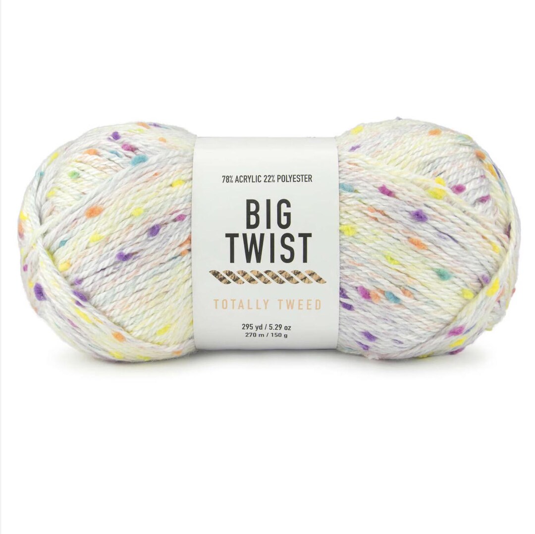 Big Twist Totally Tweed Yarn Confetti Crush - Etsy