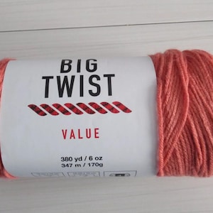 BIG TWIST Value  yarn Dark Coral