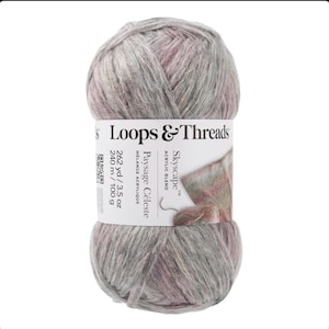 Loops & Threads Skyscape Cream and Purple Multi