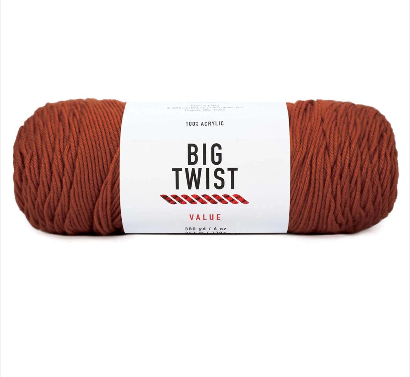 BIG TWIST Value Yarn Cinnamon - Etsy