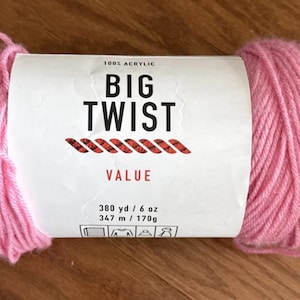 BIG TWIST Value Medium Rose yarn