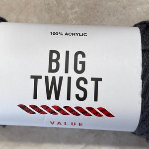 BIG TWIST Value Charcoal  yarn