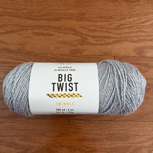Big Twist Twinkle Yarn Grey