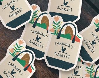 Farmer's Market Sticker | Die Cut Sticker
