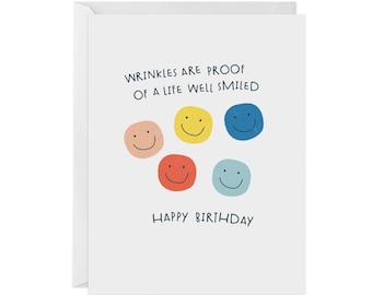 Life Well Smiled Birthday Card | Greeting Card