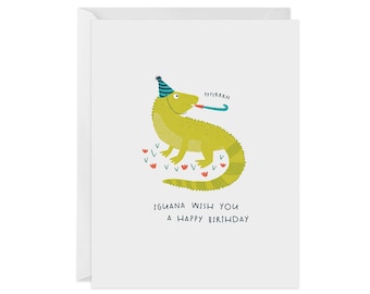 Iguana Birthday Card | Greeting Card | Birthday