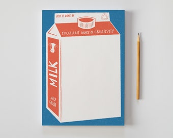 Milk Carton Notepad | To Do List