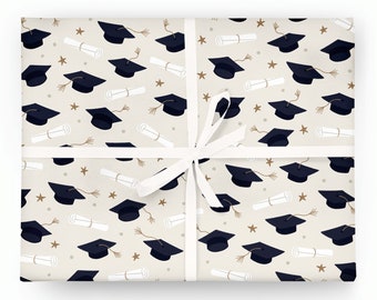 Graduation Hats Gift Wrap | Graduation