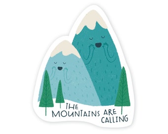 Mountains are Calling Sticker | Die Cut Sticker