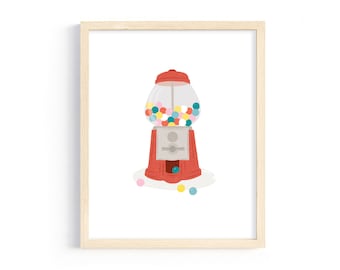 Bubblegum Machine | 8x10 | Art Print