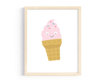 Ice Cream Cone | 8x10 | Art Print