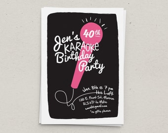 Karaoke Party Invitation