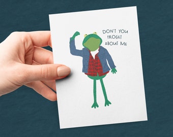 Don't Froget About Me Card | Greeting Card | Miss You | Goodbye