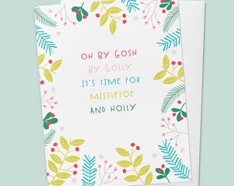 Christmas Card | By Gosh By Golly | Greeting Card