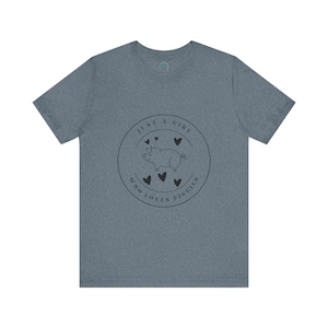 Just a Girl who Loves Piggies Unisex Jersey Short Sleeve Tee