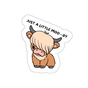 Stickers Just a Little Moo-dy (Boy)