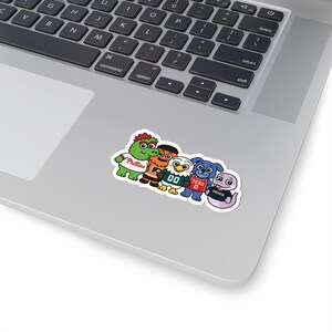 Philadelphia Sports Kiss-Cut Stickers - Phanatic, Gritty, Phang, Swoop & Franklin - Team Pride, Mascot Decals image 3