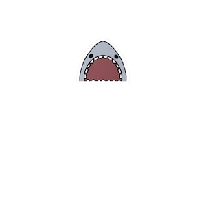 Cute jaws Vinyl Decals
