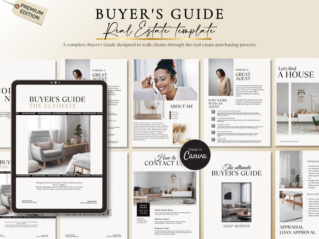 Real Estate Buyers Guide Template, Editable MS Word Guide for Property ...