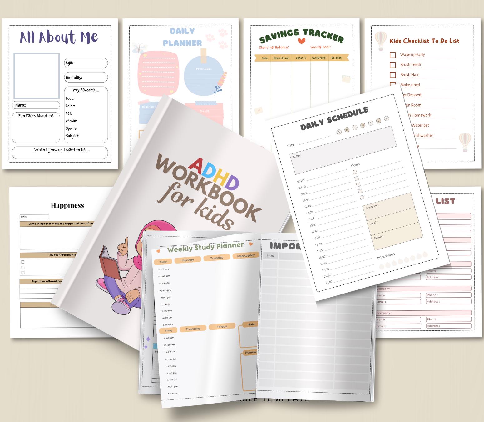 ADHD Workbook for Kids to Build Focus, Emotional Skills, and Positive ...