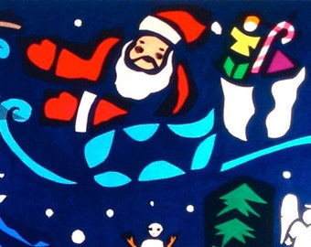 Linterna Harmony navideña (azul) solo para insertar