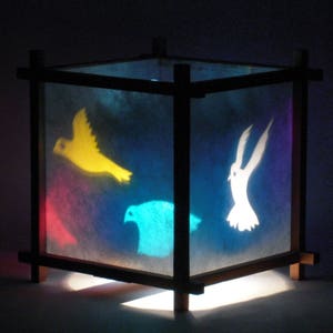 Birds in flight Harmony Lantern, turning lantern, soothing light, night light