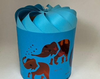 Linterna Harmony con insertos de elefantes