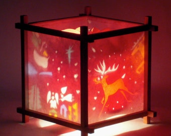 Red Christmas Harmony Lantern