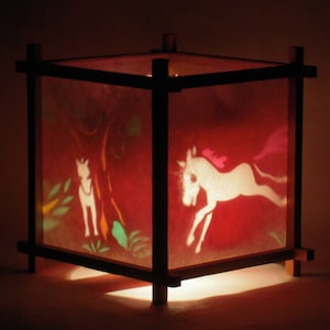 Unicorn Harmony Lantern, night light, turning lamp, nursery decor, motion lamp