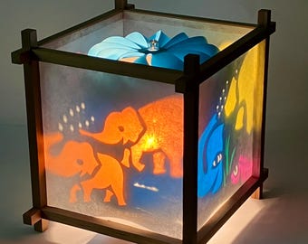 Linterna de la armonía de los elefantes