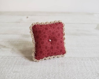 MEDIUM Bed Sized - Miniature Throw Pillow - Cranberry