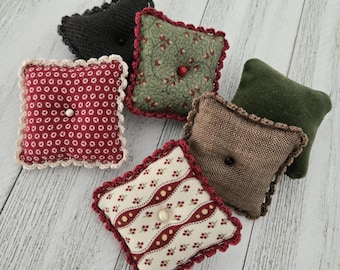 Miniature Throw Pillows - LARGE Bed Sized - SixMore Winter Warmth Fabric Options