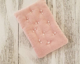 SMALL Bed Sized- Miniature Tufted Mattress - Soft Pink Corduroy