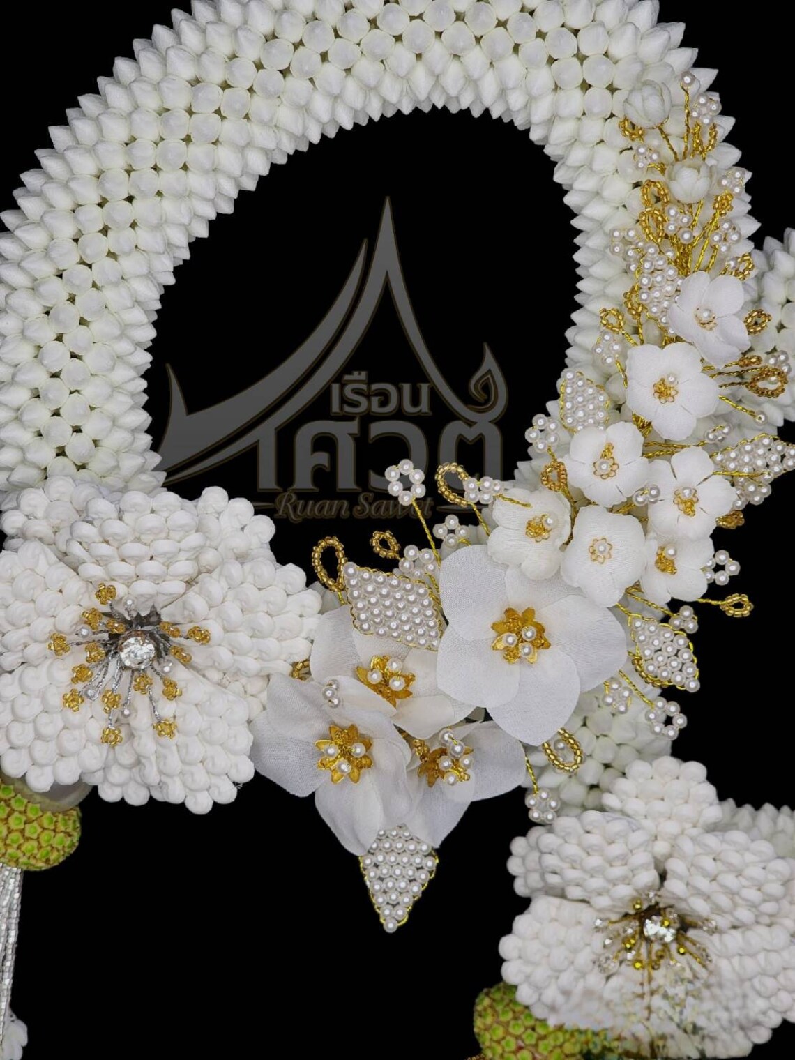 3D White Thai Garland,handmade Flower Garland for Wedding,buddha ...