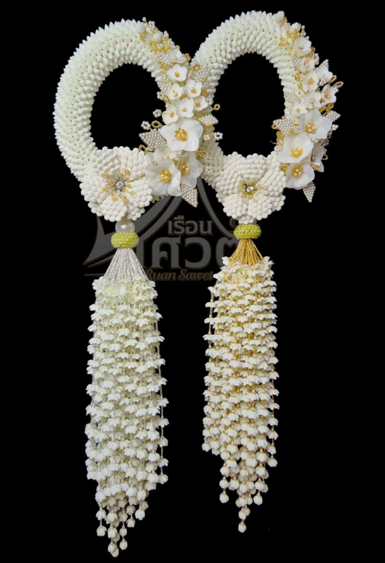 3D White Thai Garland,handmade Flower Garland for Wedding,buddha ...