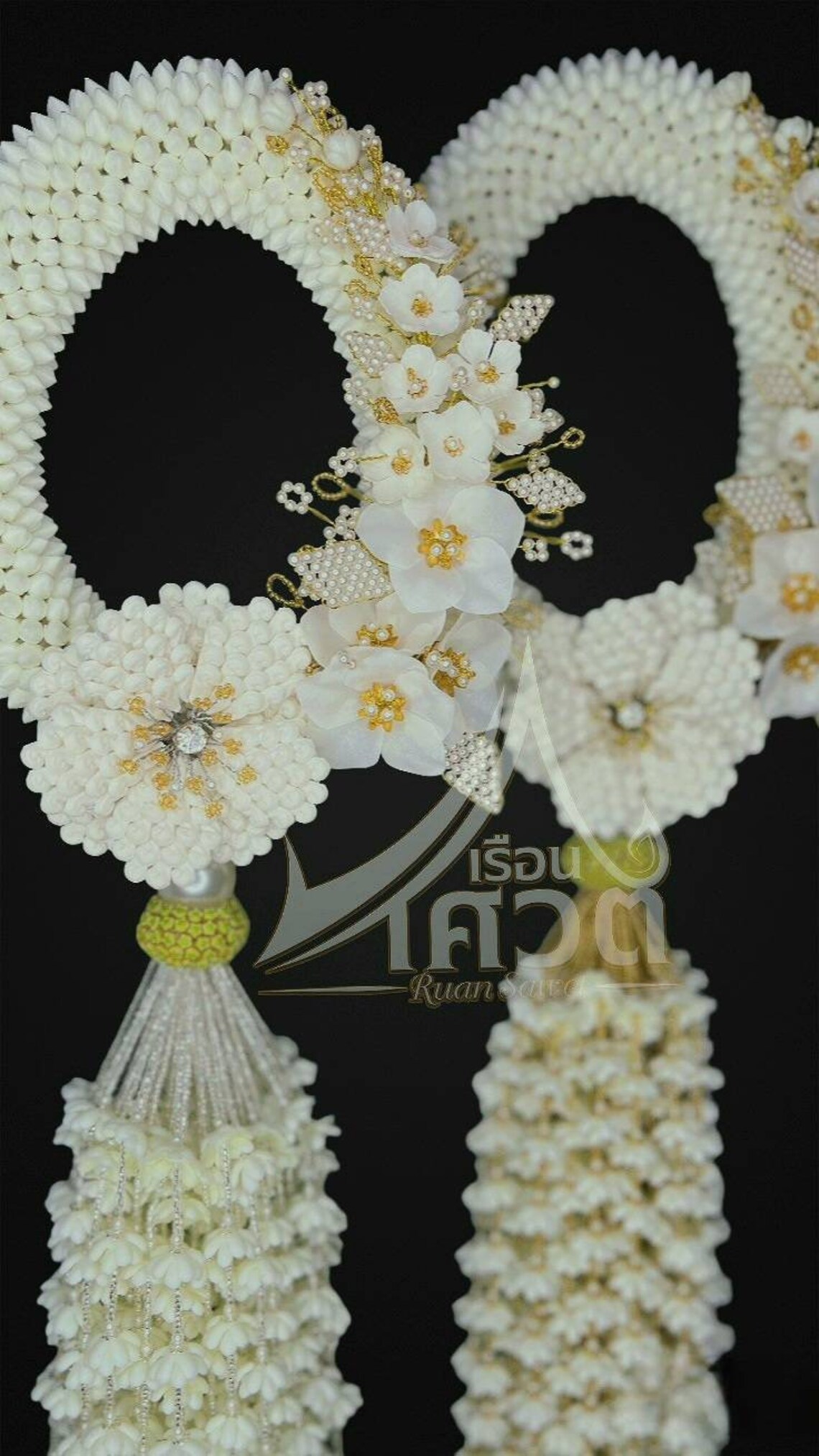 3D White Thai Garland,handmade Flower Garland for Wedding,buddha ...