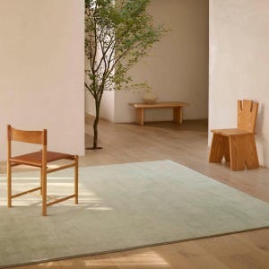 Modern Handloom Rug - Sage Green