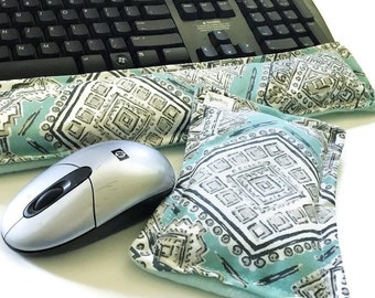 Office Desk Accessories Set, Cubicle Care Package Work Gift, Ergonomic Computer Wrist Rest for Keyboard, Geekery Gift