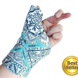 Microwave Heat Pack Cold Wrap for Thumb Wrist, Texting Gaming Typing, Comfort Wrap, Personal Accessories for Her, Tech Lover Geekery Gift image 1