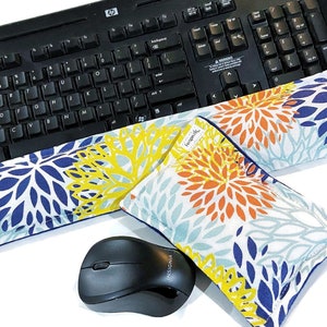 Wrist Rest Heat Pack Keyboard Mouse, Ergonomic Wrist Support, Office Decor, Desk Accessories,  Hot Cold Therapy Pack Mouse Pad for Wrist