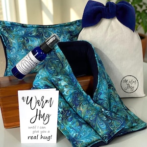Sending A Warm Hug Thinking of You Gift, Unique and Useful Care Package for Comfort with Heat Up Pillows