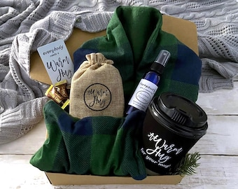 Hot Cold Pack Box Set, Perfect Men's Present, Gift Under 30, Ready to Ship, Comfort Gift Set, Gift For Friend, Gift For Coworker