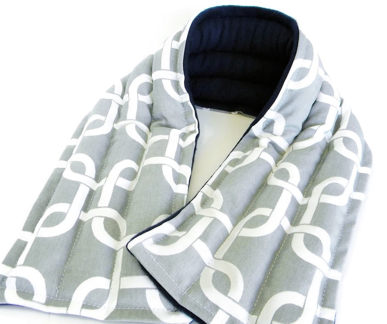 Heating Pad Microwavable Flax Seed Rice Neck Warmer Long Wide Etsy