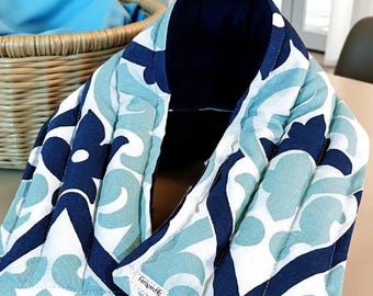 Rice and Flax Warm Packs, Microwave Warming Pad for Neck, Moist Heat for Lymph Drainage and Pain Relief