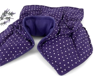 Neck Shoulder Hot Cold Therapy Pack, Rice Flax Seed Pack, Bean Bag Heating Pad
