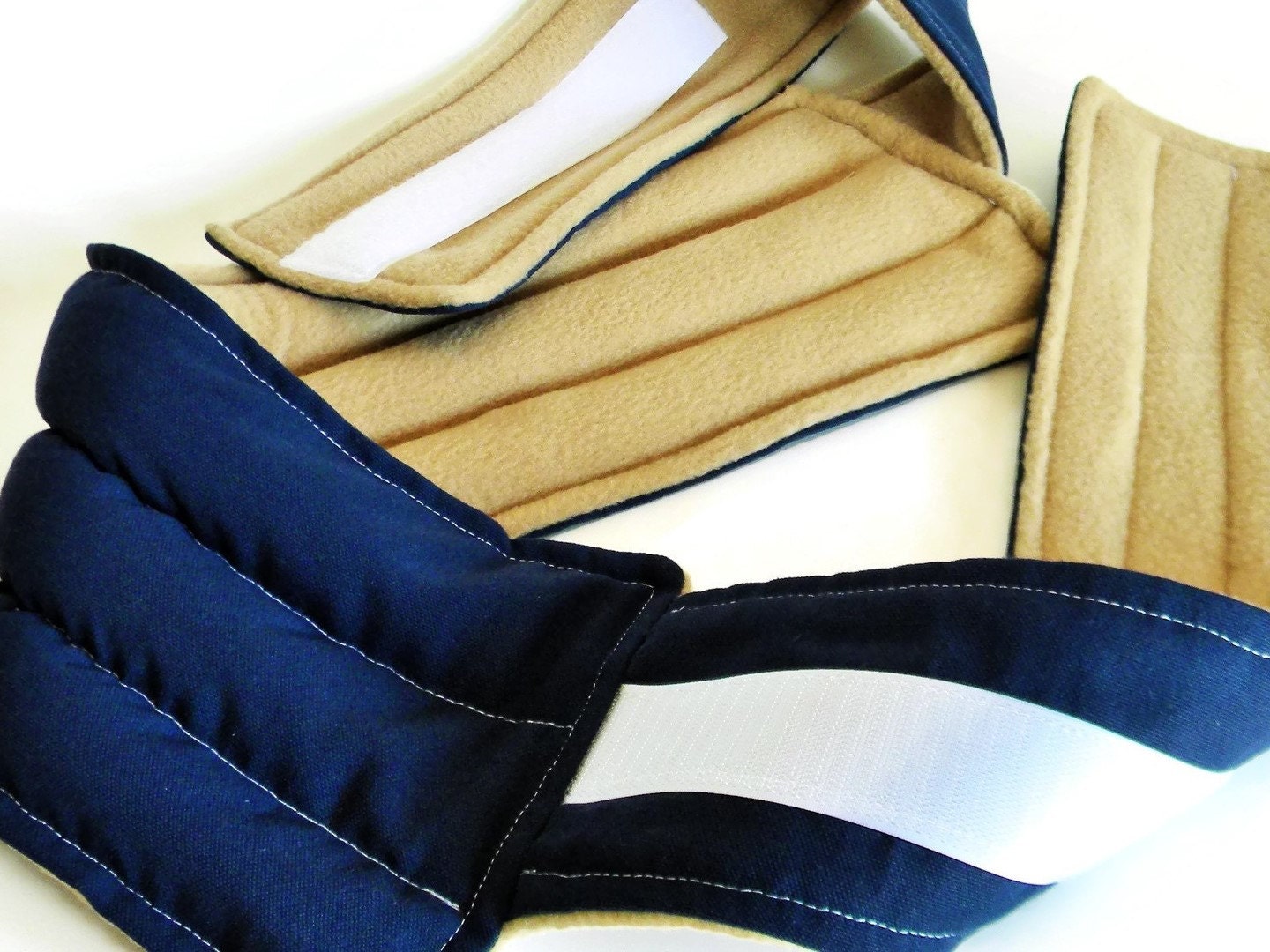 Belted Lower Back Hot Cold Pack, Rice Moist Heating Pad with Straps